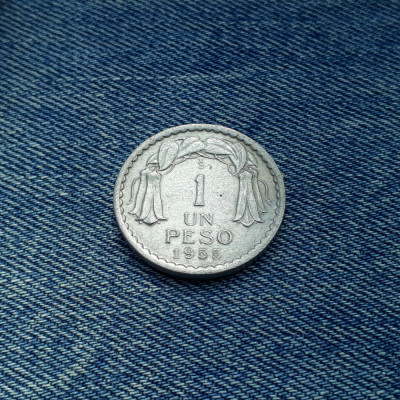 1 Peso 1955 Chile foto