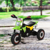 HOMCOM Tricicleta pentru Copii Stil Motocicleta cu pedale cu Lumini si Sunete Varsta 18 - 36 Luni, Verde