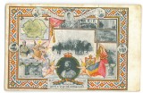 1089 - King FERDINAND, Flag, Map, Romania - old podtcard - used - 1923
