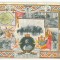 1089 - King FERDINAND, Flag, Map, Romania - old podtcard - used - 1923