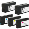 Set 5 cartuse compatibile HP 950XL Black, HP 951XL Cyan, Magenta, Yellow, Multicolor, Compatibil