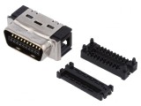 Conector MDR 20-Pin Ecranat pe Cablu Poliester Mufă Tată