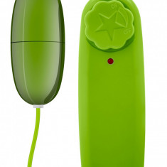 Ou Vibrator B Yours cu Telecomanda, Multispeed, ABS, Verde, 5.7 cm