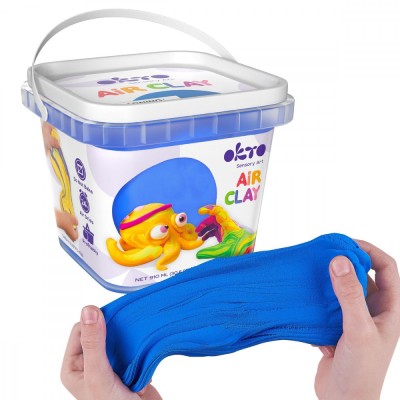 Air Clay pentru modelaj, 200g, Okto - Albastru foto