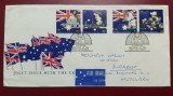 Australia 1988 - 200 de ani colonizare, serie pe FDC circulata