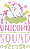 Cumpara ieftin Sticker decorativ, Unicorn Squad , Multicolor, 85 cm, 4855ST, Oem