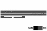 Set stickere gri inchis Mercedes CLA W117 C117 X117 si W176 A45 Design