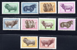 MONGOLIA 1958, Fauna, serie neuzata, MNH, Nestampilat