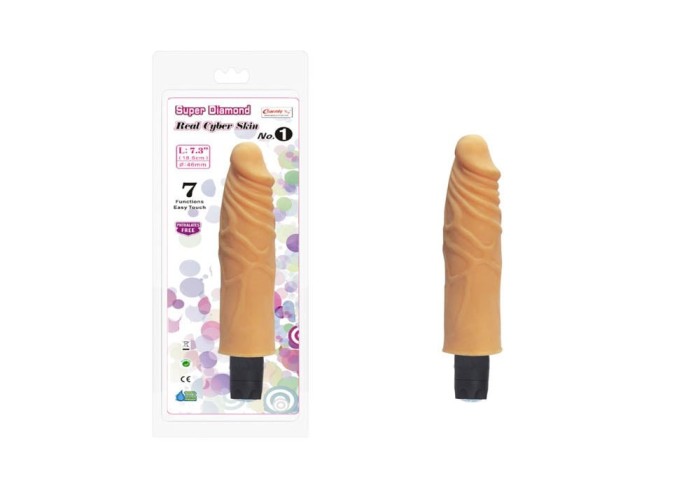 Charmly Super Diamond - Vibrator realist, 18.5 cm