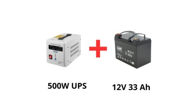Volt Polska Alimentare ne&amp;icirc;ntreruptibilă pentru pompe de circulație 500W + Green Cell acumulator 33Ah foto