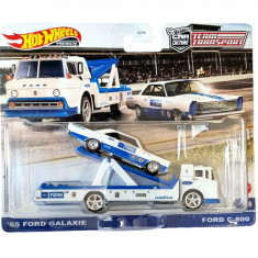 HW Macheta Set Ford Galaxie 65 + Ford C-800 #38, 1:64 Hot Wheels Premium