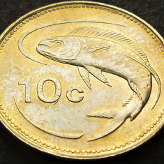 Moneda exotica 10 CENTI - MALTA, anul 1995 * cod 3176