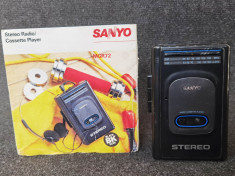 Walkman Sanyo MGR 72. Stereo Radio / Cassette Player. Nefunctional. foto