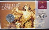 MONEDA DIN ARGINT IN BLISTER - AUSTRIA - 5 EURO 2019, ANUL NOU 2019, 8.41 GRAME, PURITATE 925, MAI RARA