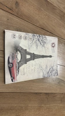 Caiet dictando A4 &amp;ndash; 73 pagini rămase, copertă cartonată, folosit foto