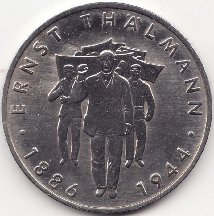 Moneda Republica Democrata Germana - 10 Mark 1986 - Ernst Thalmann