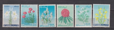 LIBAN FLORI MI: 856,857,859,860,861,862 MNH foto