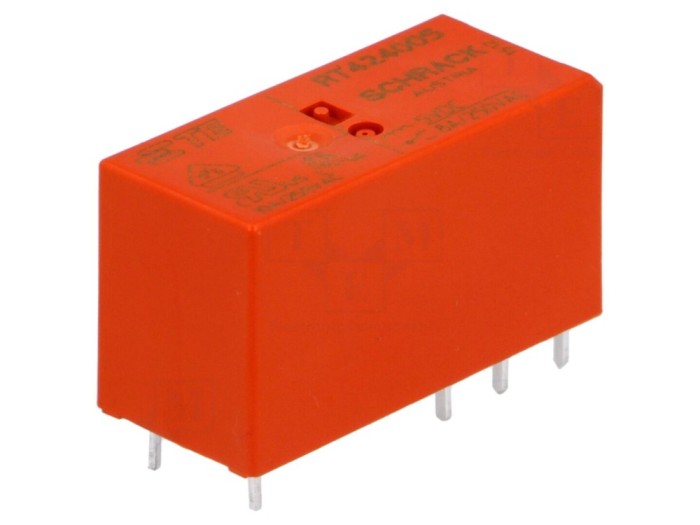 Releu electromagnetic DPDT 5V 8A