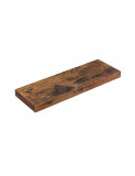 Cumpara ieftin Raft de perete, Vasagle, Maro Rustic, LWS26BX, 60 x 20 x 3.8 cm