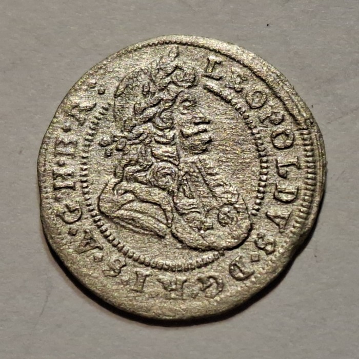 Austria 1 kreuzer 1698 Opoli argint Leopold l