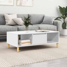 vidaXL Masă de cafea Alb 102 x 55 x 35 cm