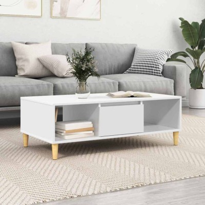 vidaXL Masă de cafea Alb 102 x 55 x 35 cm 876189 foto