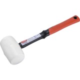 EXTOL PREMIUM ciocan de cauciuc cu m&acirc;ner din fibră de sticlă, cauciuc alb; 70 mm, 0,68 kg