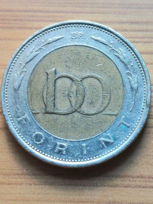 Moneda Ungaria 100 Forinti 1997 foto