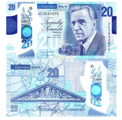 Irlanda de Nord 20 Pounds 2022 P-215 Polimer UNC foto