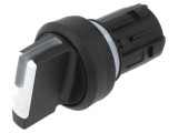 Comutator rotativ 22mm alb fără proeminent 2 poziții