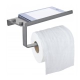 Suport pentru hartie igienica, 8,5 x 17,5 x 8 cm, gri, Sepio