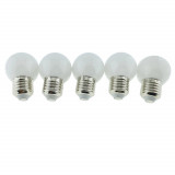 Cumpara ieftin Set 5 becuri LED, E27 G45, Forever Light 86284, 2W, unghi larg de 360 , alb neutru