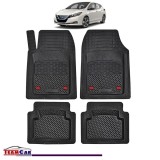 Covorase Auto TeamCar&reg; Tip Tavita Compatibile Nissan Leaf ZE1 (2017&ndash;prezent) Negru Material Rezistent, Cauciuc