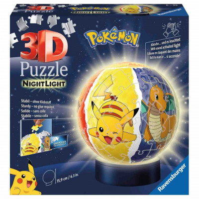 Puzzle 3D Luminos Pokemon, 72 Piese foto