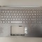 Carcasa superioara cu tastatura palmrest Laptop, Asus, VivoBook 15 X509FJ, 90NB0MZ1-R32US0, iluminata, argintie, layout US