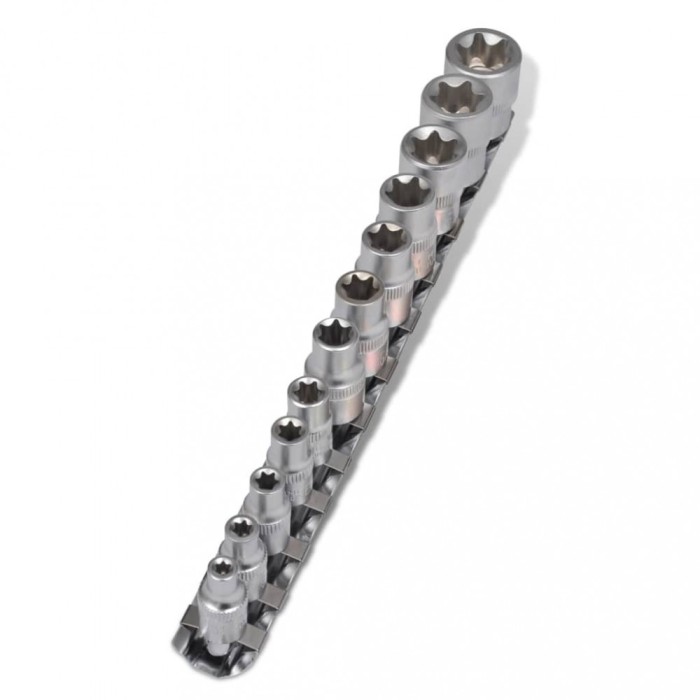 Set de prize torx &icirc;n formă de stea, cu bandă clipsuri, 12 piese