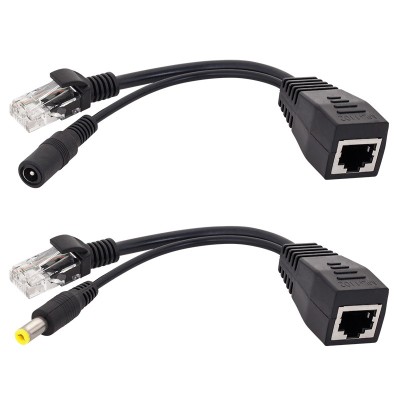 Adapt POE 8P8C+2.5x5.5mm t+t-t+m foto