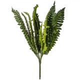 Ramură Decorativă Ferigă Artificială, 7 Bucăți, Verde, 38 cm, Oem