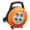 Prelungitor pe tambur Strend Pro CR040, 7,5 m, 4 prize, portocaliu