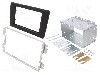 Rama adaptoare, 2 DIN, Nissan, Opel, Renault, neagra, 4CARMEDIA -
