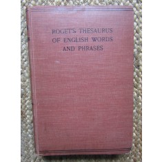 ROGET &#039;S THESAURUS OF ENGLISH WORDS AND PHRASES