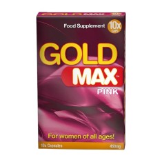 Capsule Gold Max Pink - Premium, pentru cresterea libidoului femeilor si orgasm intens, 10 buc