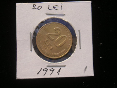 M1 C10 - Moneda foarte veche 61 - Romania - 20 lei 1991 foto