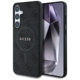 Husa pentru samsung galaxy s25 - guess 4g ring classic logo magsafe - black
