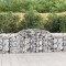 vidaXL Coșuri gabion arcuite 3 buc, 300x50x80/100 cm, fier galvanizat 3146684