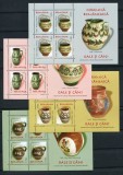 2007 , Lp 1776 a , Ceramica romaneasca , Oale si cani I ( uzuale ) , in blocuri de 4 - MNH