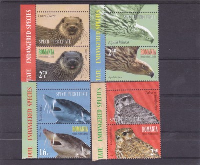 ROMANIA 2017-EMISIUNE COMUNA ROMANIA-ONU, SPECII PERICLITATE, VINIETA - LP 2145e foto