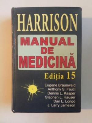 HARRISON , MANUAL DE MEDICINA , ED. 15 de EUGENE BRAUNWALD , ANTHONY S. FAUCI , DENNIS S. KASPER , STEPHEN L. HAUSER , DAN L. LONGO , J. LARRY JAMESON foto