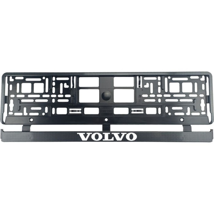 Set 2 bucati, suport numar inmatriculare carbon VOLVO II