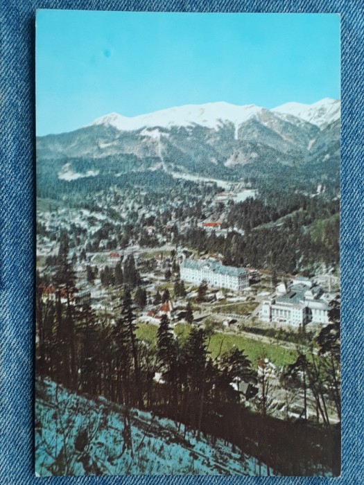 324- Sinaia - Vedere Spre muntii Bucegi/ RPR color/ carte postala necirculata